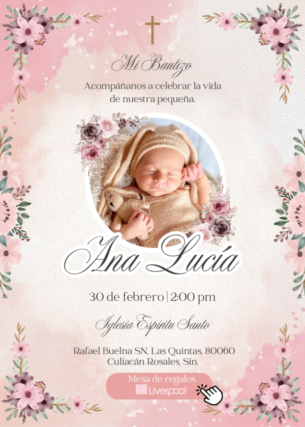 Invitación Bautizo
